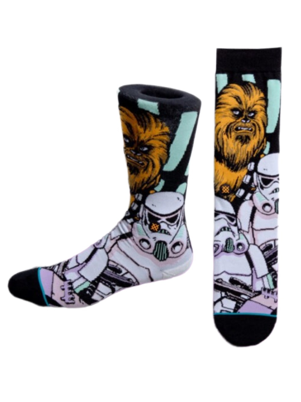 Stance x STAR WARS CHEWBACCA STORM TROOPER Crew Socks LARGE L NEW